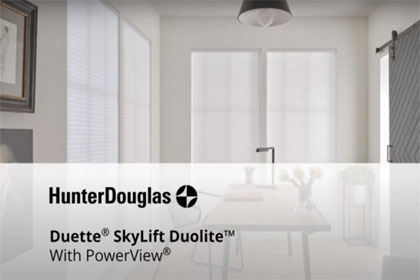 Hunter Douglas Duolite SkyLight SkyLift with PowerView
